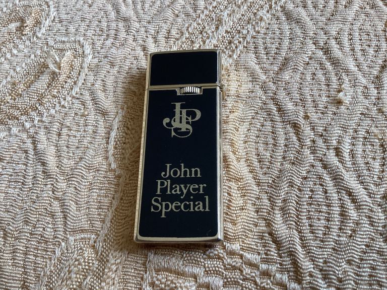 John Player Special Lighter - Black and Silver, Good Condition