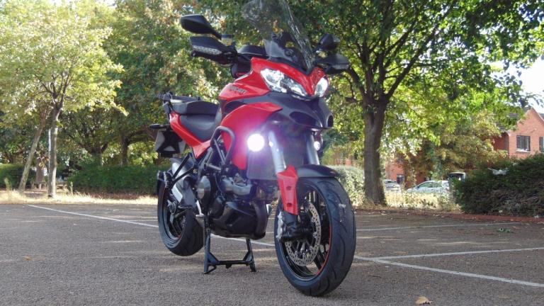 Ducati Multistrada 1200S Granturismo 2014 full luggage spec Italian tourer 