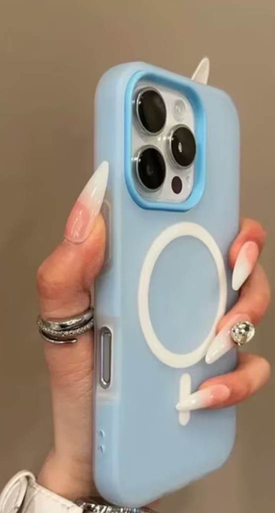 iPhone 16 Pro Max MagSafe Light Blue Matte Shockproof Slim Anti‑Fingerprint Magnetic Case NEW