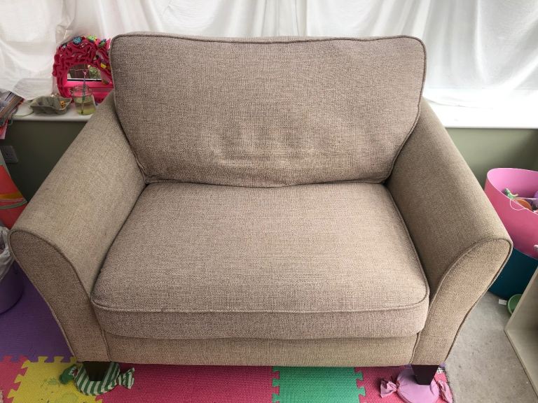 1 or 2 Beige love seat armchairs/sofas