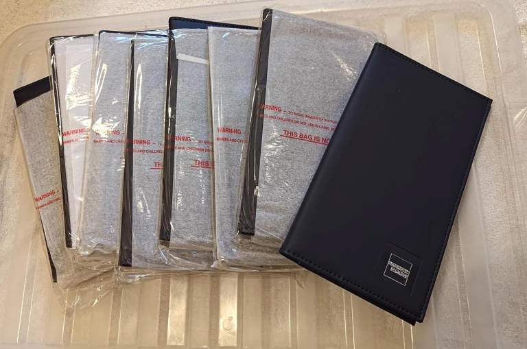 restaurant bill check holder wallet american express
