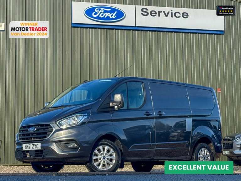 2021 Ford Transit Custom SWB L1H1 Low Roof Limited 320 Air Con Sensors EURO 6 NO VAT Panel Van Di...
