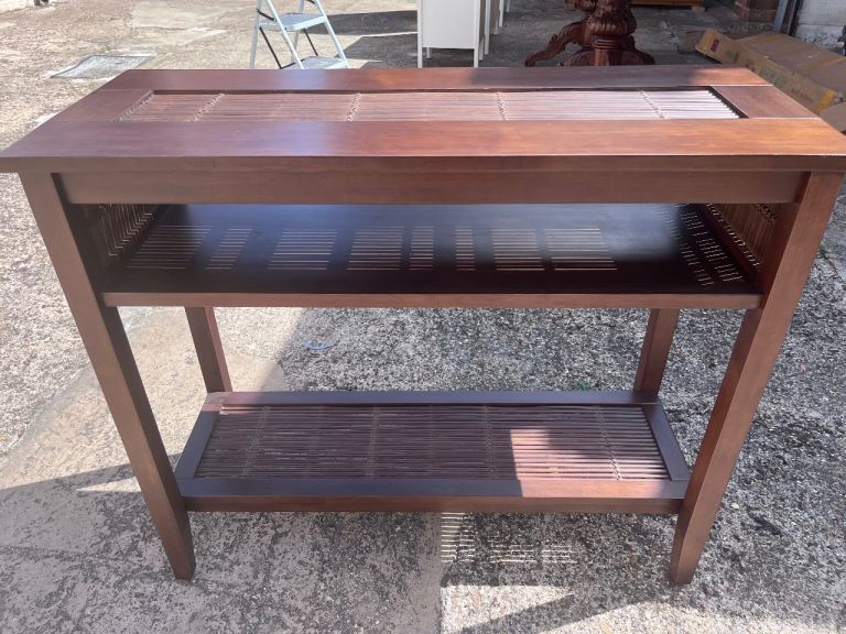 Console side table solid wood