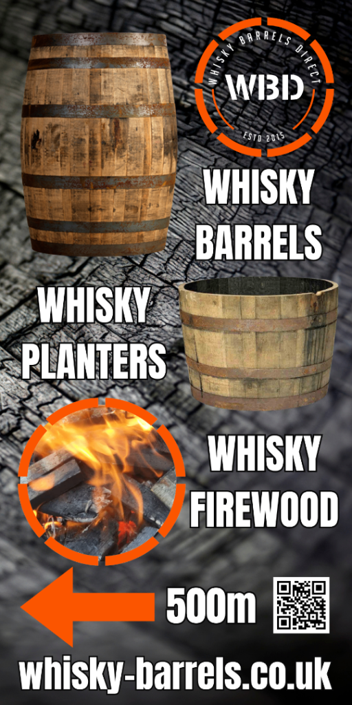 Oak Whisky Barrel Firewood & Barrels 
