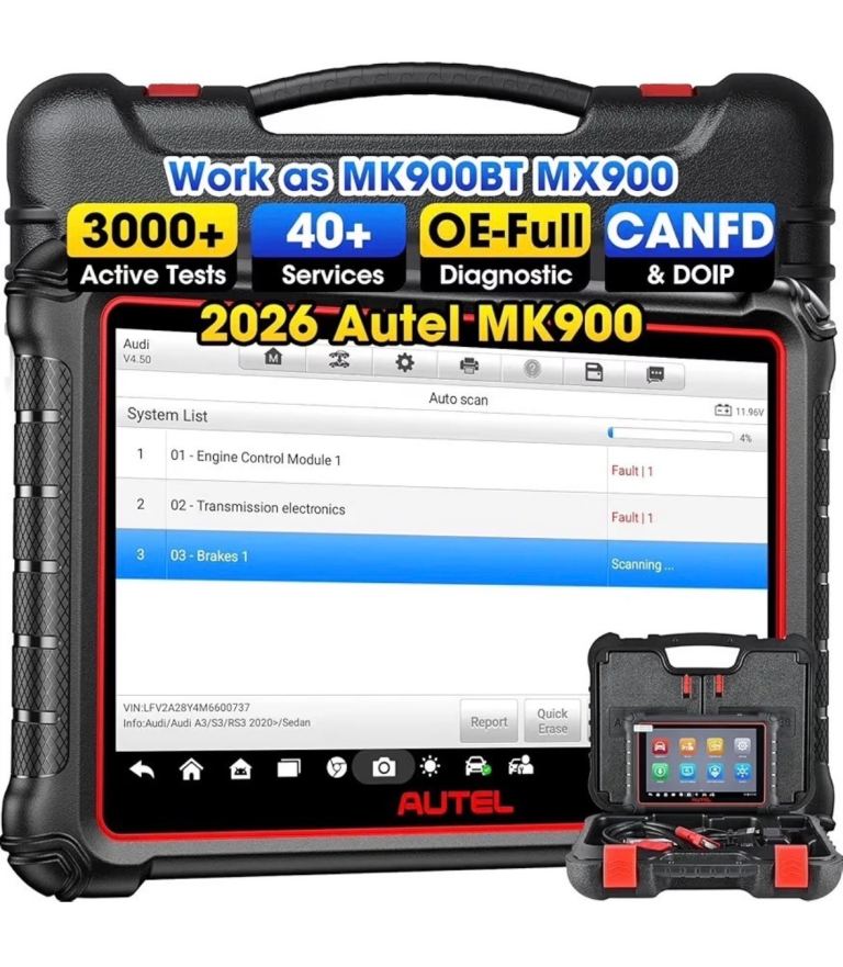 2026 Autel MaxiCOM MK900 PRO Bidirectional Auto Diagnostic Scanner FCA SGW