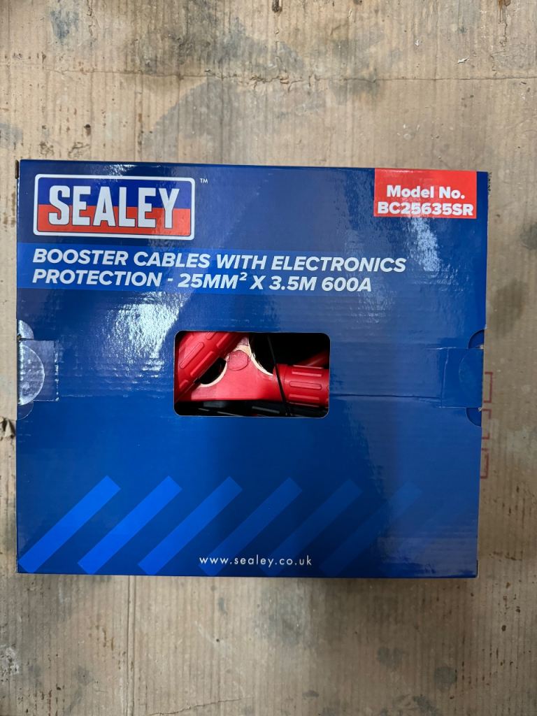 X4 Brand New Sealey Booster Cable Jump Leads with electronic Protection 