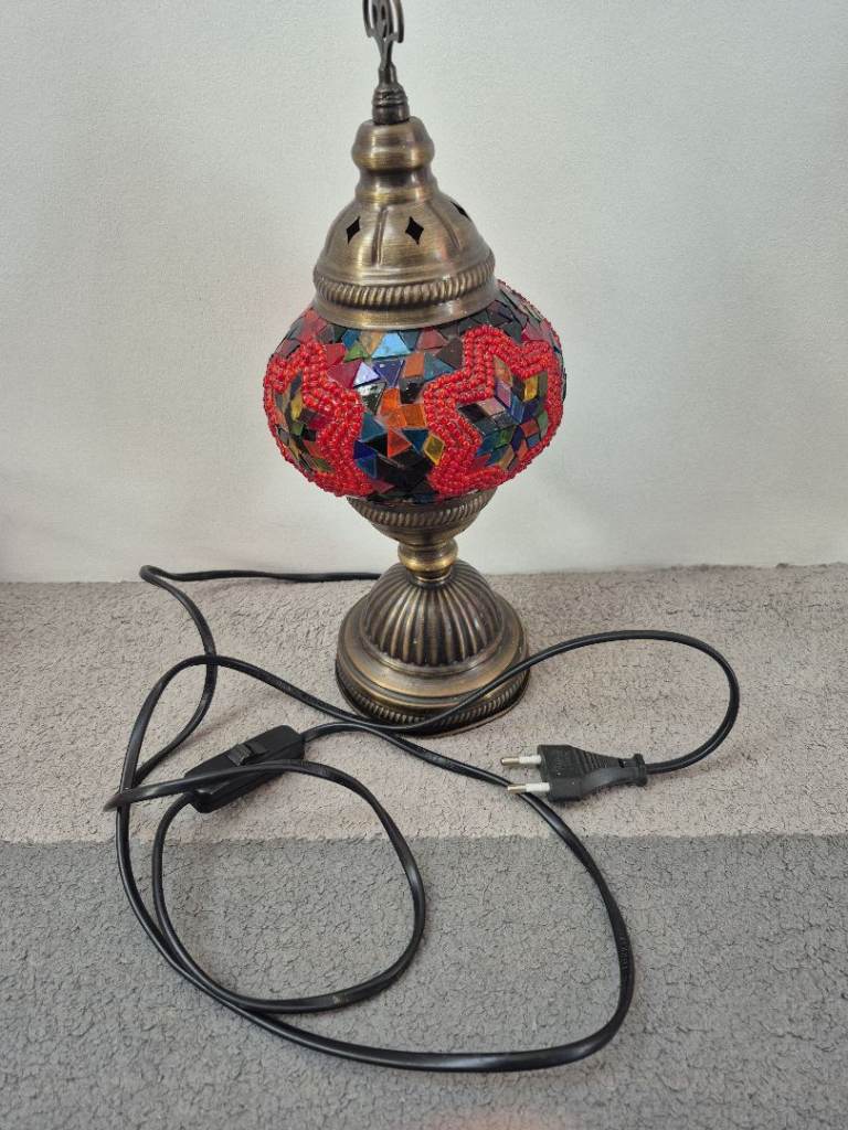 Turkish Mosaic Table Lamp – Multicolour Handmade Style