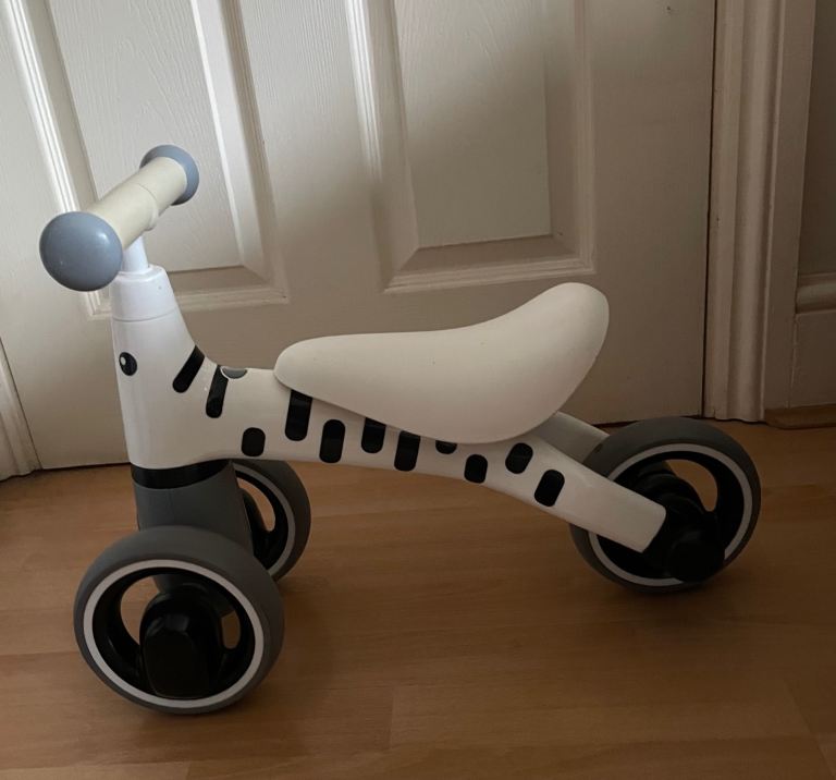First Bike Diditrike - Zebra, First Baby/ Toddler Trike Ride  In Great Clean Condition 