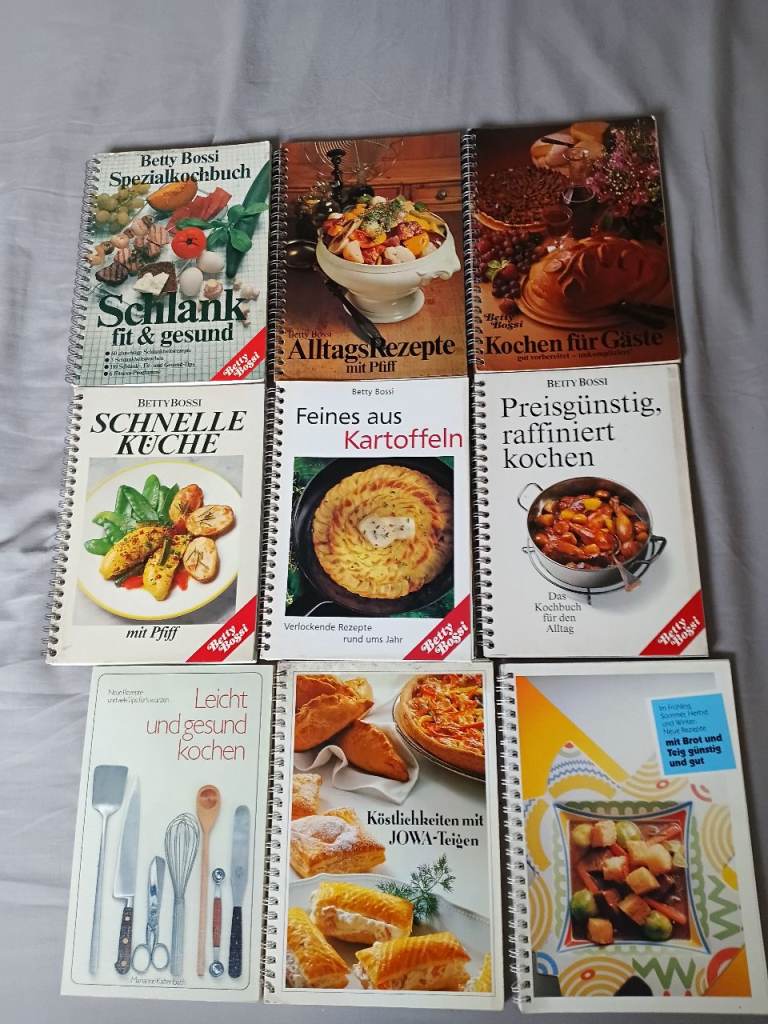 9 Swiss Betty Bossi Cookbooks Free
