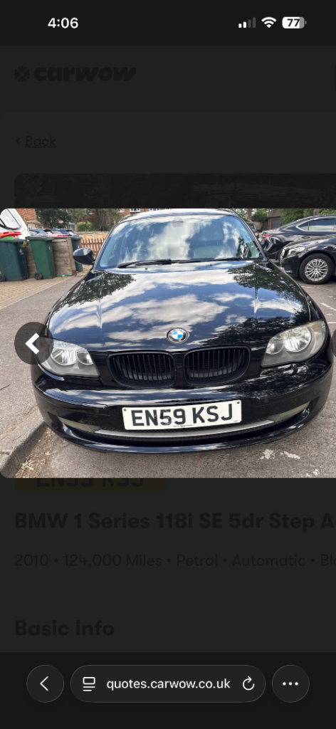 BMW, 1 SERIES, Hatchback, 2010, Semi-Auto, 1995 (cc), 5 doors