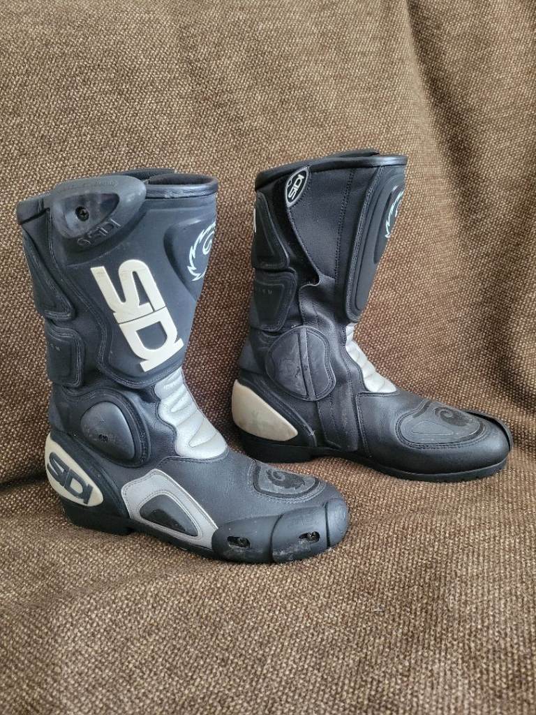 Black Leather SiDi Motorbike Boots