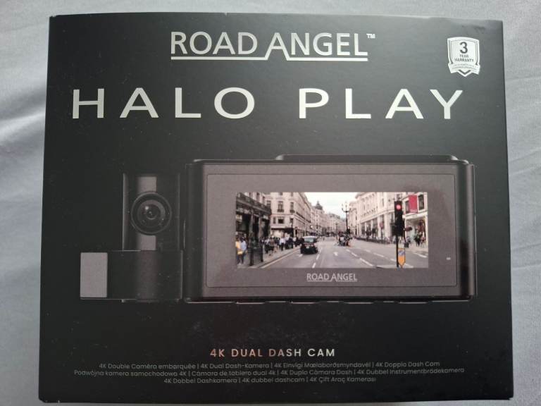 Road angel halo play 4k dual dash cam 