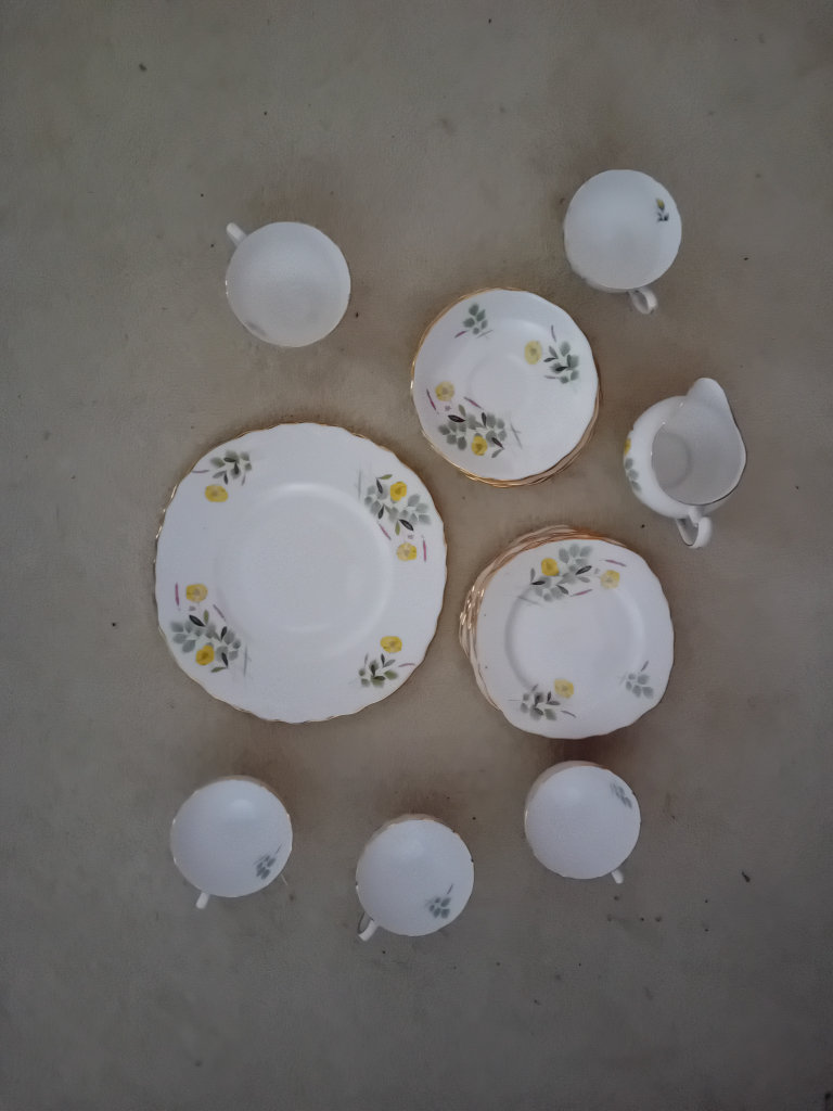 image for Bone China Crown Royal tea set 1960s