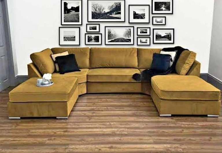 image for U - Shape Sofa   3 2 Seater Sofa L Shape Sofa With Cushion  