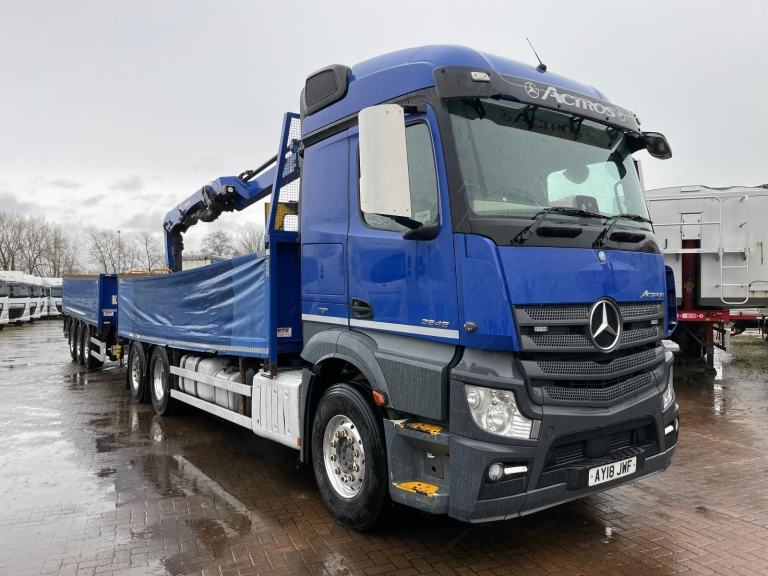 MERCEDES ACTROS 2546 *EURO 6* 6X2 DRAWBAR OUTFIT BRICK GRAB – 2018 – AY18 JWF*