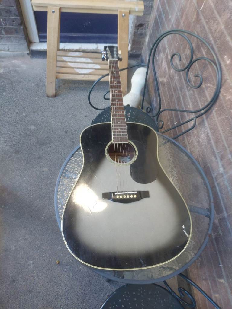 Palmer Acoustic Guitar - Black, Good Condition
