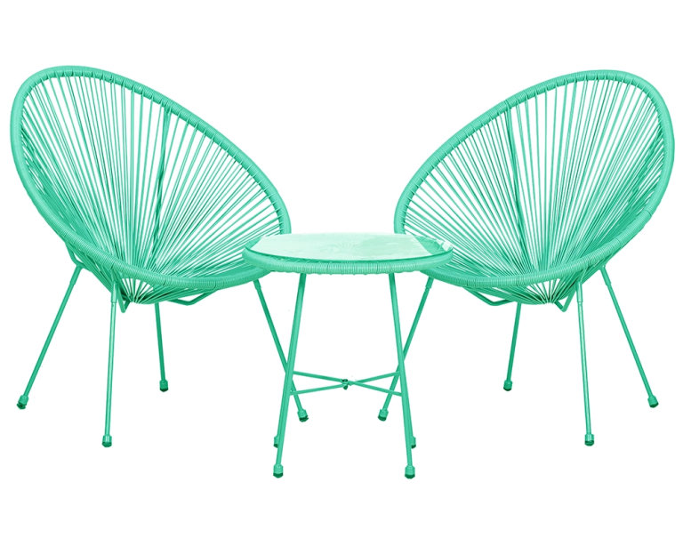 2 Seat Egg Chair Bistro Set, New Boxed Mrrp £249.00