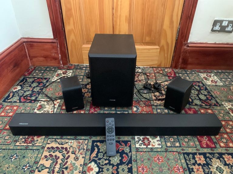Hisense AX5100G 340 Watts Bluetooth Soundbar with wireless Subwoofer and Rear Speakers Dolby Atmos