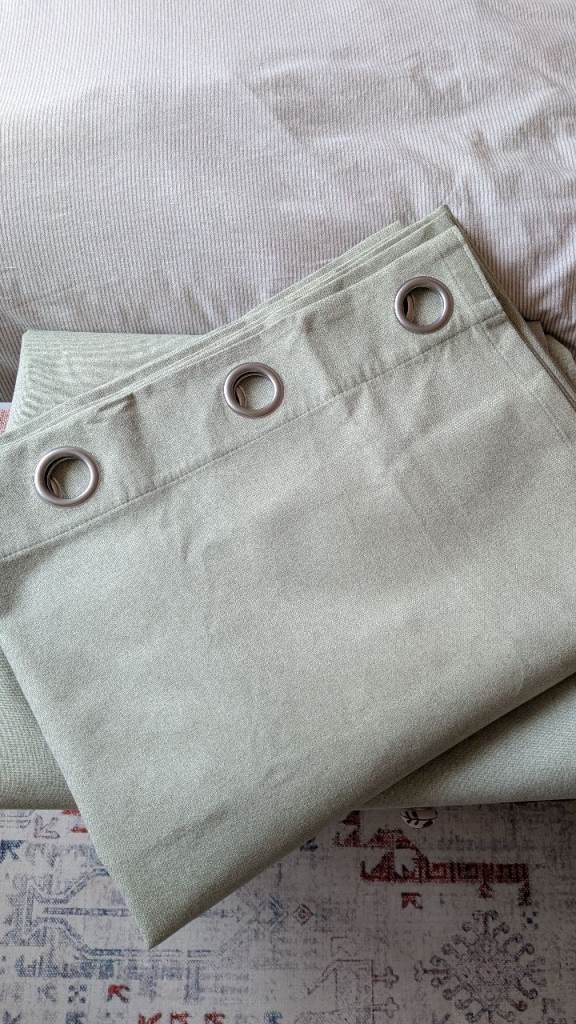 Sage green blackout curtains
