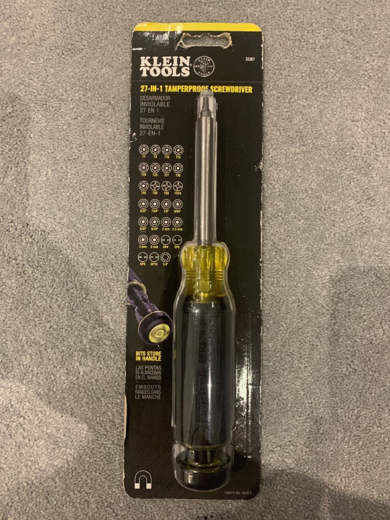Klein Tools 32307 Multi-bit Tamperproof Screwdriver