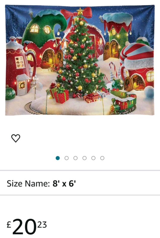 Bnip Christmas theme canvas backdrop
