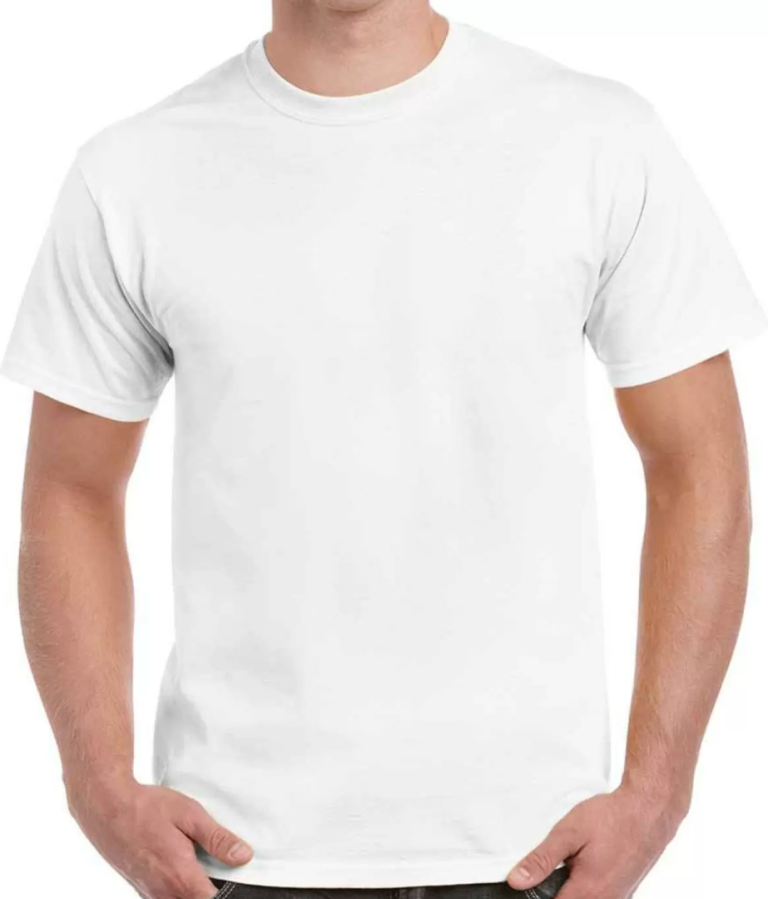 x47 Job Lot White Gildan T-Shirts 100% Cotton Bundle Bulk