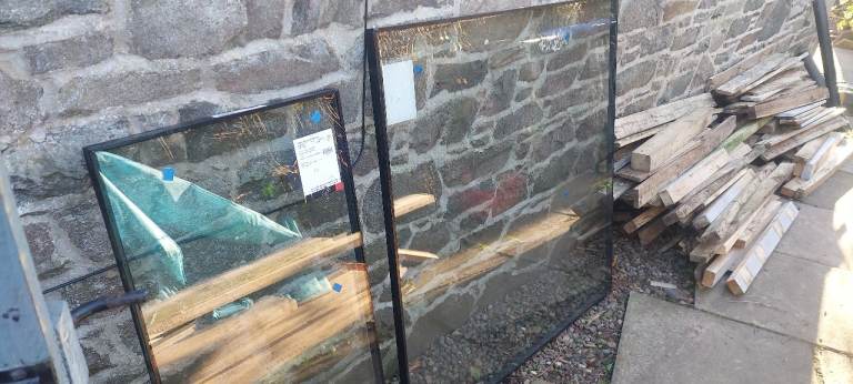 UPVC double glazed casement window