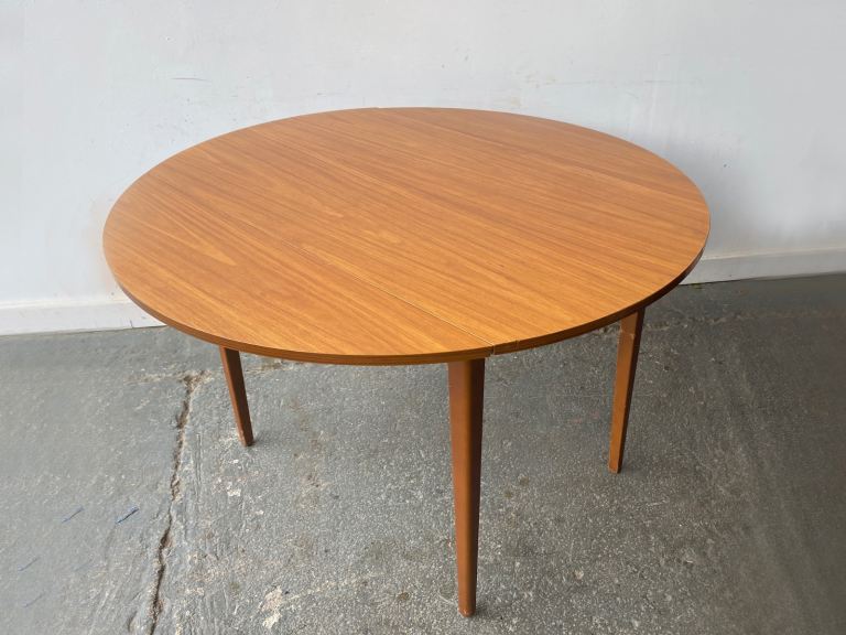 Mid-Century small drop leaf dining table with Formica top
