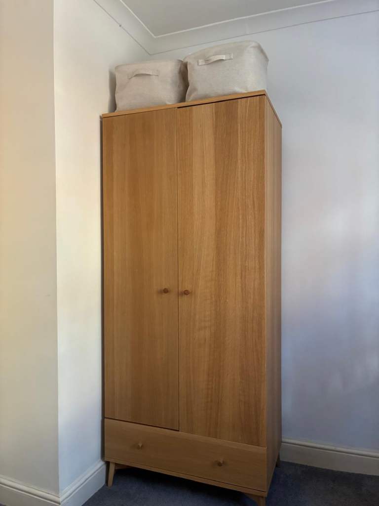 Habitat 2 Door Wardrobe (Oak)