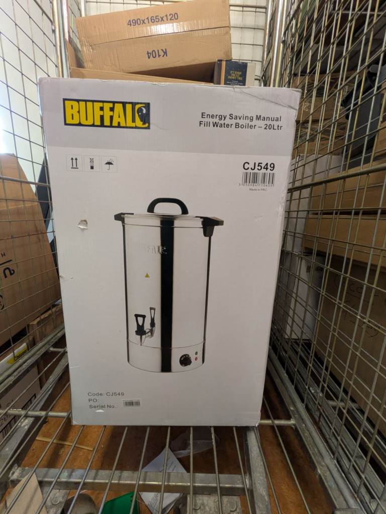BUFFALO Energy Saving Manual Fill Water Boiler 20ltr – New