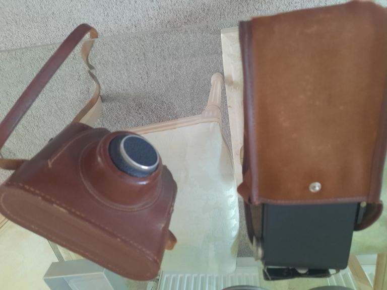 Vintage Camera with Leather Case – Good Condition
