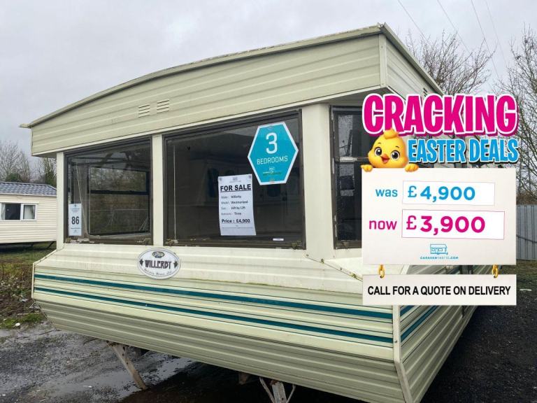 3 Bed 35x12ft Static Caravan - New Carpets - Offsite / Own Land / Farms