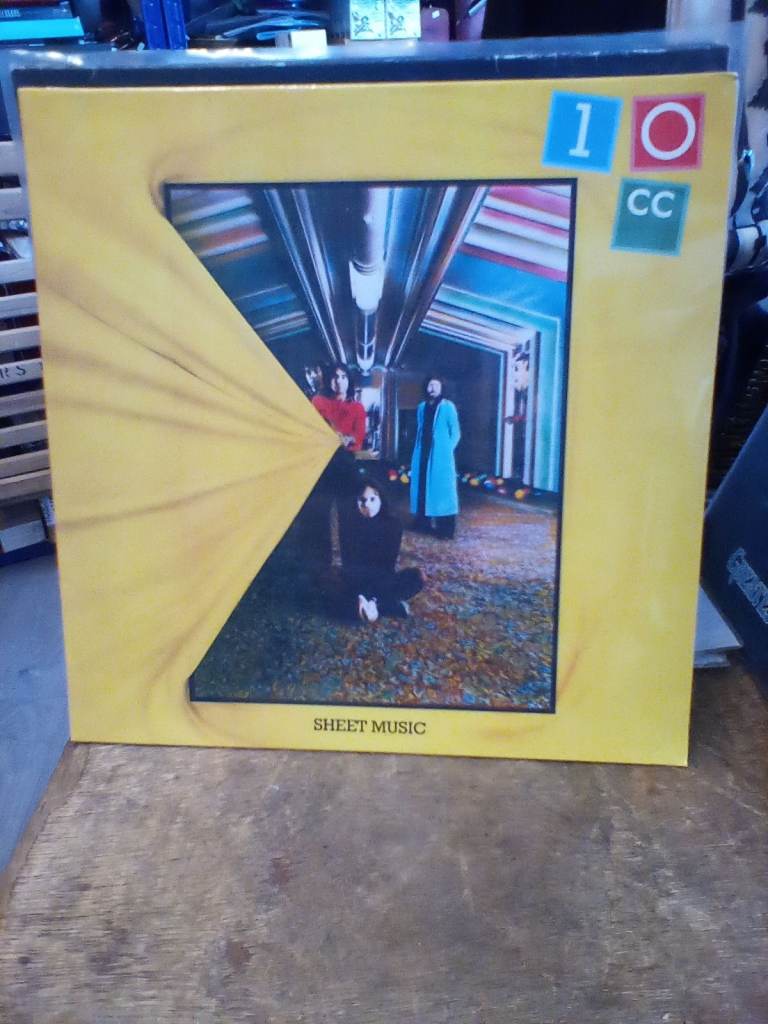 10 cc, SHEET MUSIC, VINYL ALBUM.