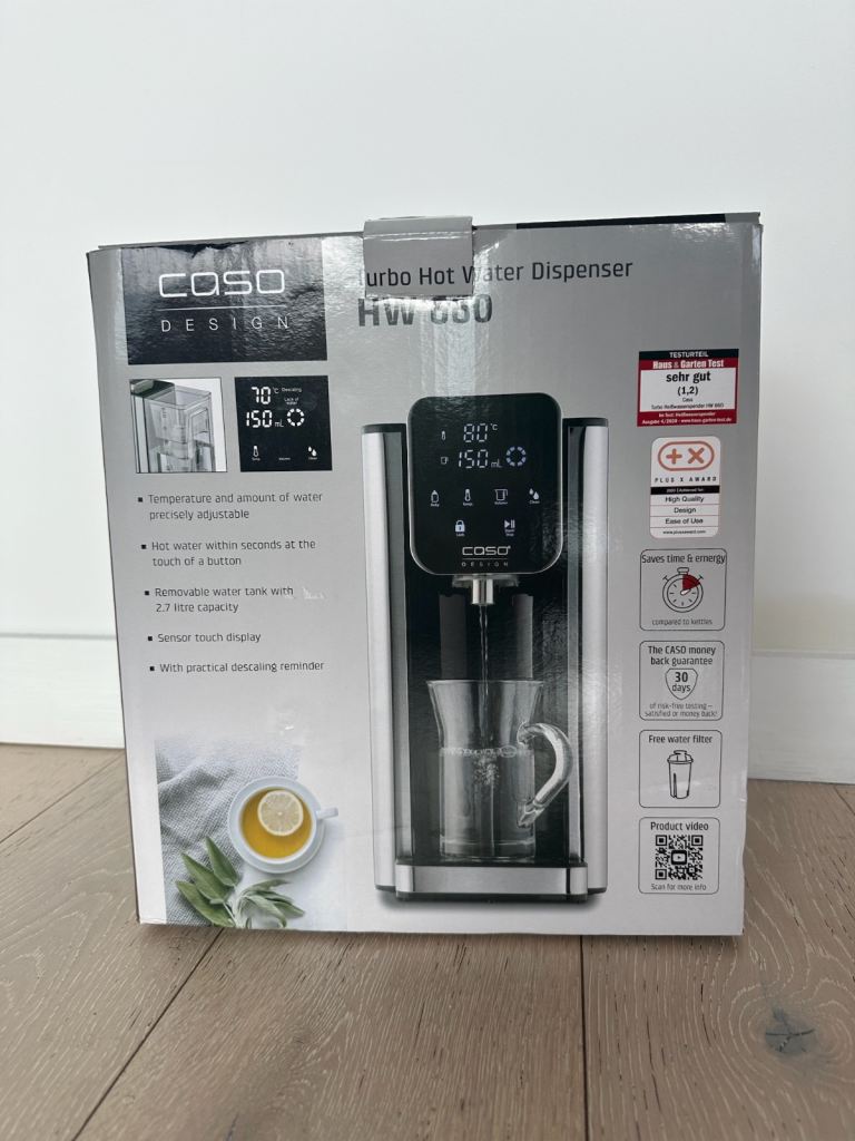 💧 Caso Design Hot Water Dispenser HW 660 Turbo – 01879 – Barely Used – Boxed