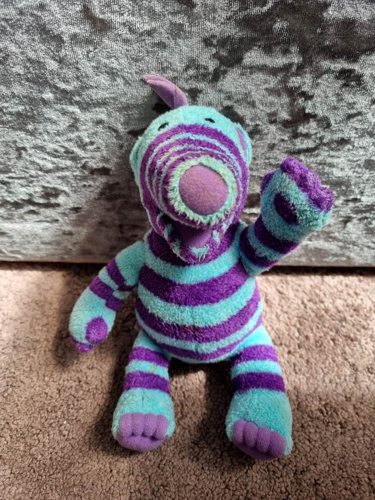 Vintage Fisher Price 2002 Mattel FIMBLES Purple FLORRIE Plush Soft Toy 8"