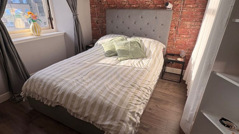 IKEA Morgedal Double Bed with Headboard – Good Condition