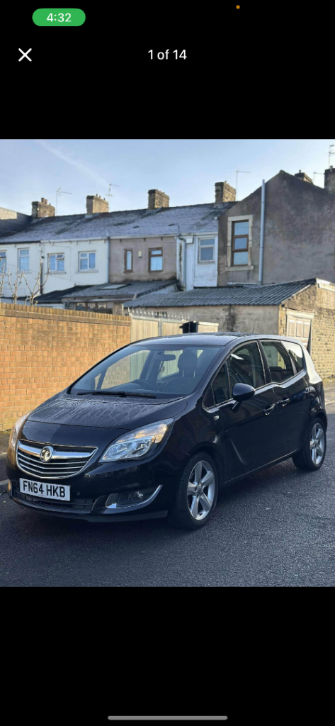 Vauxhall, MERIVA, MPV, 2014, Manual, 1398 (cc), 5 doors