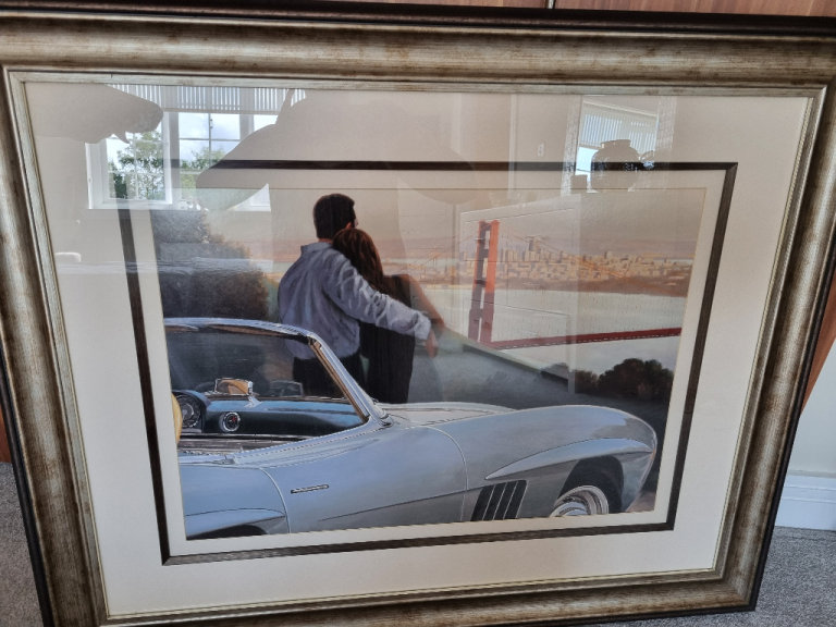 Large glass fronted picture 