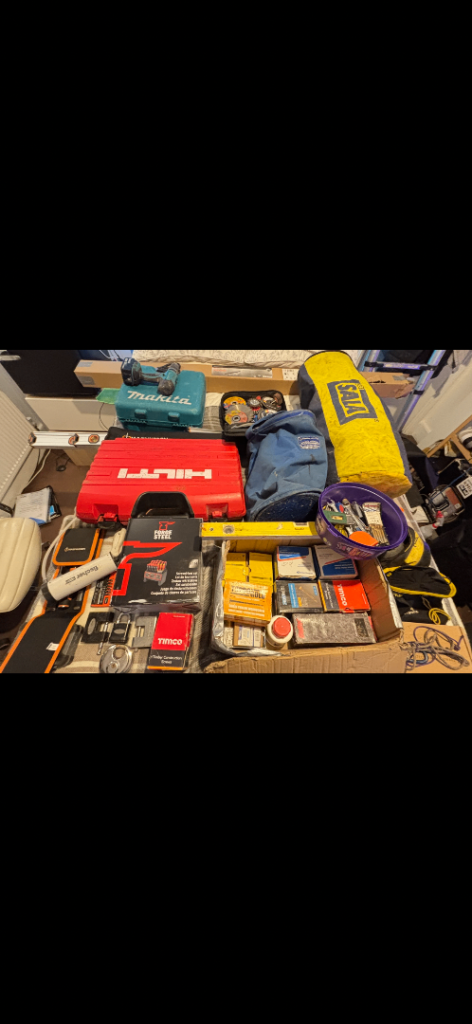 Job lot mixed tools, materials for maintenance work and Home