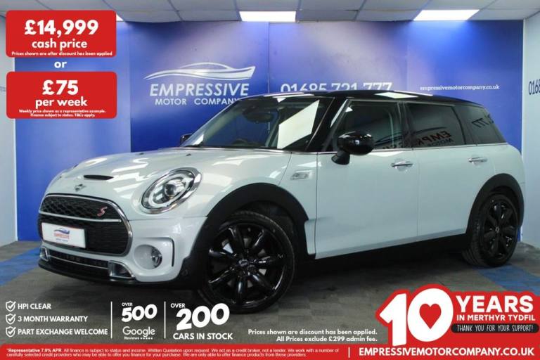 2019 MINI Clubman 2.0 Cooper S Exclusive 6dr Auto ESTATE PETROL Automatic