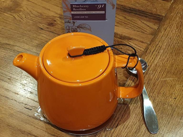 Tea Stump Teapot with Strainer 600ml，Orange