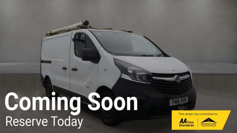 2016 Vauxhall Vivaro 1.6 CDTi 2900 ecoFLEX Panel Van 5dr Diesel Manual L1 H1 Euro 5 (s/s) (90 ps ...