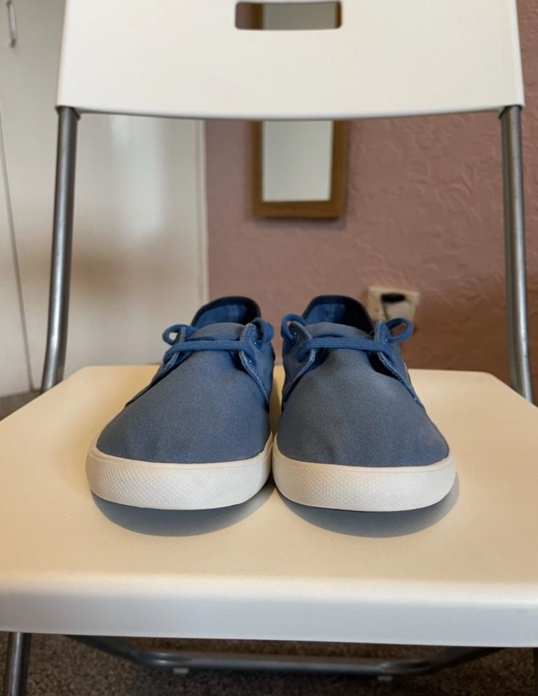 Lacoste Marice Leisure Smart Canvas Mens Summer Sneakers in Light Blue Size 9 UK