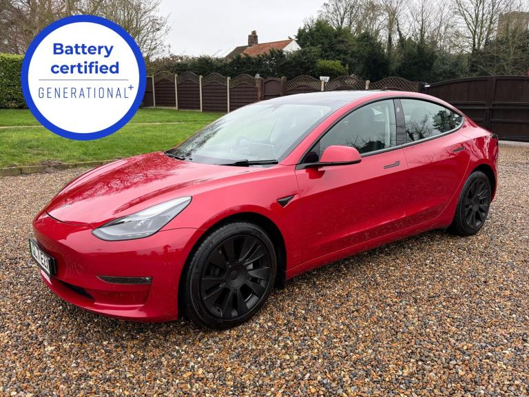 DECEMBER 2021 71 TESLA MODEL 3 LONG RANGE AWD - ONLY 43,000  - £1700 EXTRA RED !