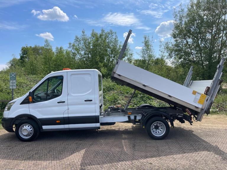 2016 Ford Transit 350 DOUBLE UTILITY CAB TOOL BOX TAIL LIFT Tipper Diesel Manual