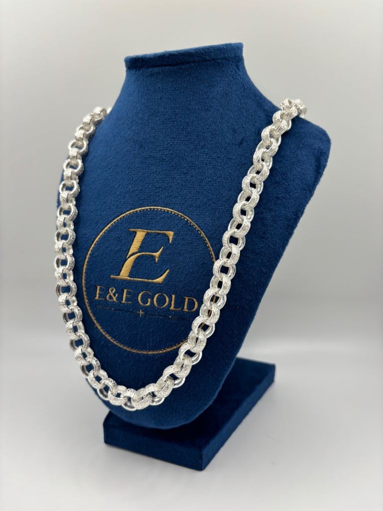 Brand new silver belcher chain