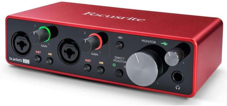 FOCUSRITE OCUSRITE SCARLETT 2i2 3rd GEN USB AUDIO INTERFACE PODCASTING STREAMING