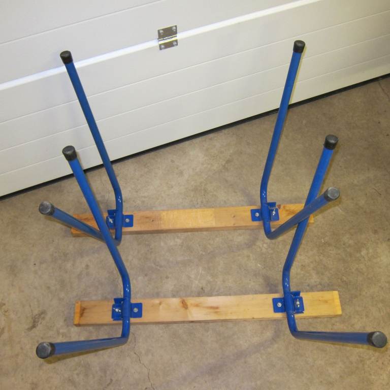 Extremely sturdy a pair of fold-up trestles seldom used