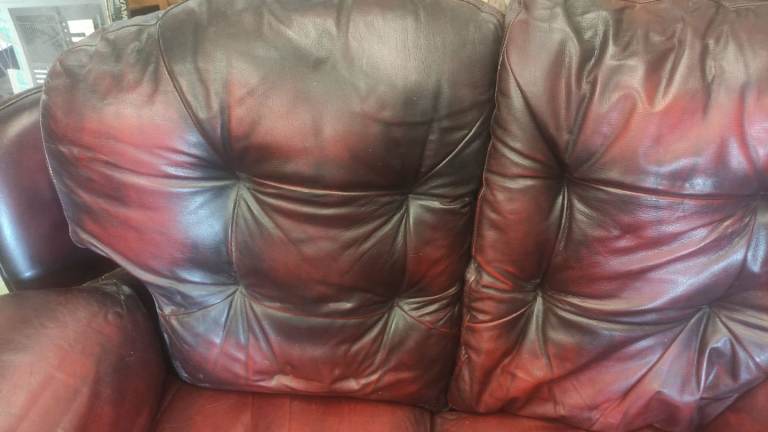 Two seater leather sofa