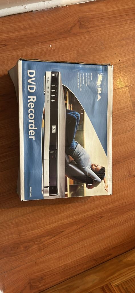 DVD recorder boxed with remote and cables 